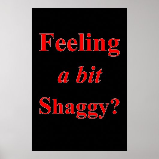 サロンバーバーショップポスター感じズアビットシャギー ポスター (正面)