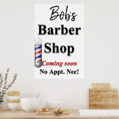 サロンバーバーショップポスター来バーバーショップズ ポスター (キッチン)