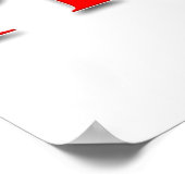 サロンバーバーショップポスター紹介プログラムレッド ポスター (角)