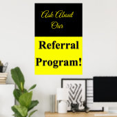 サロンバーバーショップポスター紹介プログラム ポスター (ホームオフィス)