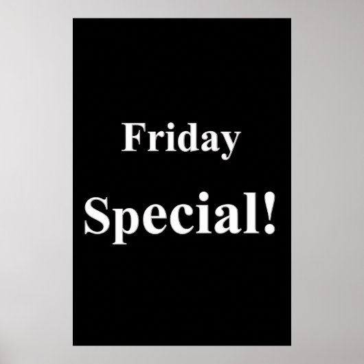 サロンバーバーショップポスター金曜スペシャル ポスター (正面)