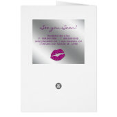 サロンパンフレット美しいメイクアップアーティスト美容師 (裏面)