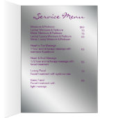 サロンパンフレット美しいメイクアップアーティスト美容師 (内側 (右))