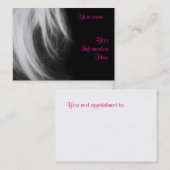 サロンビジネスプロフィールカードテンプレート 予約カード (正面/裏面)