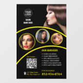 サロンビジネス用カスタムウィンドウクリング ウィンドウサイン (シート)