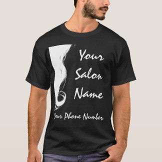 サロンビジネスTシャツ、テンプレート Tシャツ