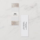 サロンフェイクシルバーセイン美容師 スキニー名刺 (正面/裏面)