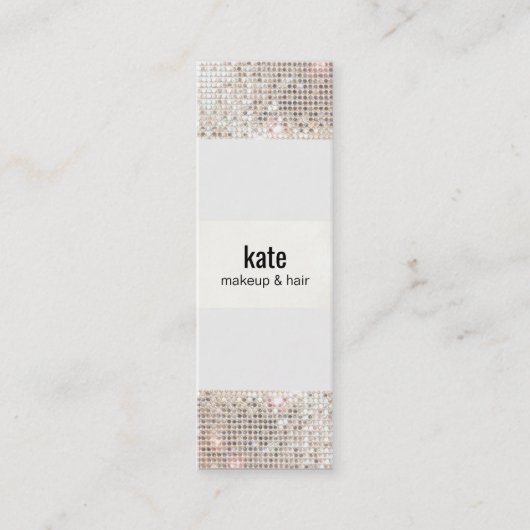 サロンフェイクシルバーセイン美容師 スキニー名刺 (正面)