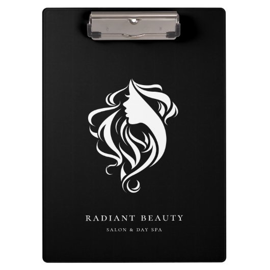 サロンフェミニンシルエットロゴ(黒) クリップボード (正面)