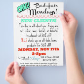 サロンフライヤー チラシ (手)