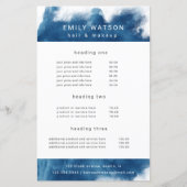 サロンブルースモーク効果価格表 (正面)