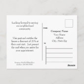 サロンプロフェッショナル広告のポストカード – HAMbyWG ポストカード (裏面)