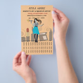 サロンヘアスタイリストメイクアップアーティスト美しい製品 チラシ (ハンドル)