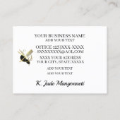 サロンヘア&爪、 ネイル名刺 名刺 (裏面)