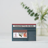 サロンヘア&爪、 ネイル名刺 名刺 (スタンド正面)