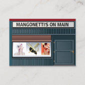 サロンヘア&爪、 ネイル名刺 名刺 (正面)