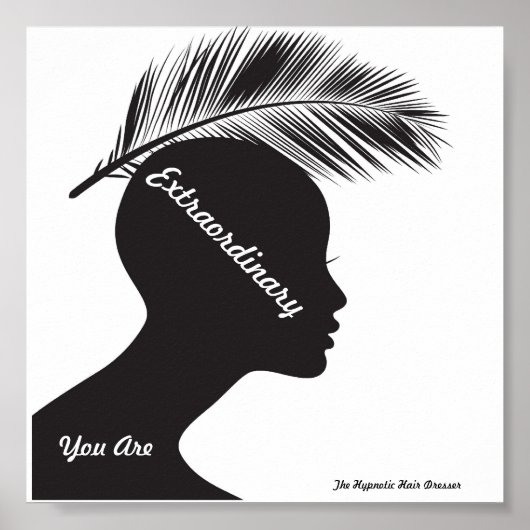 サロンポスタープライミング言葉催眠ヘアドレッサー ポスター (正面)