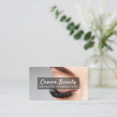 サロンマイクロブレイディング、眉毛、永久化粧 名刺 (スタンド正面)