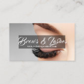 サロンマイクロブレイディング、眉毛、永久化粧 名刺 (正面)