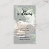 サロンマッサージセラピースクリプト 名刺 (裏面)