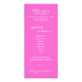 サロンマーケティングカードゼブラピンクタンニングブルネット ラックカード (裏面)