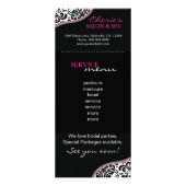 サロンマーケティングカードダマスクピンクリップ ラックカード (裏面)