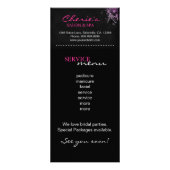 サロンマーケティングカードピンクフローラ ラックカード (裏面)