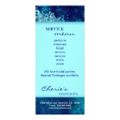 サロンマーケティングカードブルーグランジフローラ ラックカード (裏面)