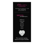 サロンマーケティングカードレオパードジュエリーピンク金ゴールド ラックカード (裏面)