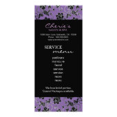 サロンマーケティングクラブカードフローラ紫 ラックカード (裏面)