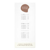 サロンミニマルサーモダンビス価格表 ラックカード (裏面)