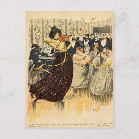 サロンミュージカル夕べ ポストカード (正面)