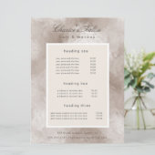 サロンメタリックエレガントパール価格カード メニュー (スタンド正面)