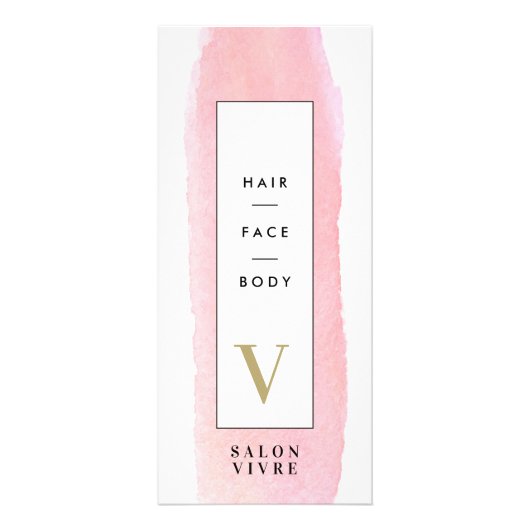 サロンモダンサービス価格表水色 ラックカード (正面)