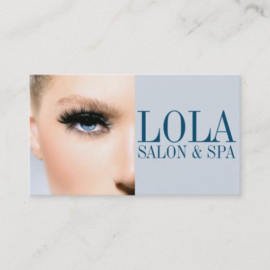 サロンモダンスパ化粧アーティストエステティシャンカード 名刺 (正面)