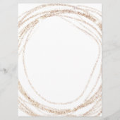 サロンモダンフェイク金ゴールド抽象芸術エレガント価格カード メニュー (裏面)