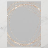 サロンモダンフェイク金ゴールド抽象芸術エレガント価格カード メニュー (裏面)