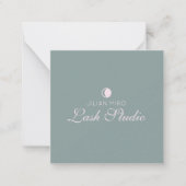 サロンモダン美しいまつ毛スタジオインストラクション ノートカード (正面)