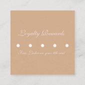 サロンモダン美しいアイラッシュスタジオアポイントメントブ ロイヤリティカード (裏面)