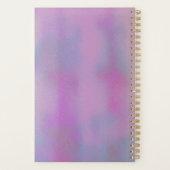 サロンモダン美しいシザー金ゴールド予約パープル プランナー手帳 (裏面)