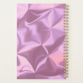 サロンモダン美しいシザー金ゴールド予約ピンク プランナー手帳 (裏面)