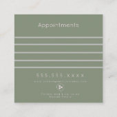 サロンモダン美しいスタジオアポイントメントカード 予約カード (裏面)
