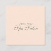 サロンモダン美しいスタジオグリーンアポイントメントカード 予約カード (正面)