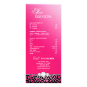 サロンラックカードジュエリータンニングピンクスパークルブラ ラックカード (裏面)