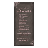 サロンラックカードフローラヴィンテージピンクタウペブラウン ラックカード (裏面)