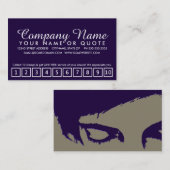 サロンロイヤリティパンチカード: emoスタイル ロイヤリティカード (正面/裏面)