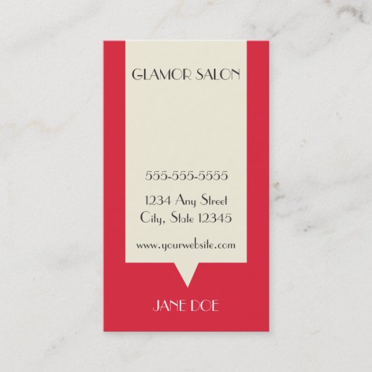 サロンロイヤリティ名刺パンチカード ロイヤリティカード (正面)