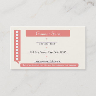 サロンロイヤリティ名刺パンチカード ロイヤリティカード