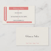 サロンロイヤリティ名刺パンチカード ロイヤリティカード (正面/裏面)