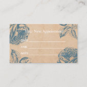 サロンヴィンテージブルーバラフローラアポイントメント 予約カード (正面)